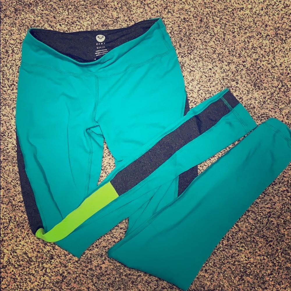 Roxy teal leggings